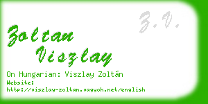 zoltan viszlay business card